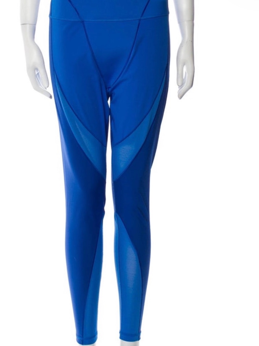 IVY PARK x Addidas Royal Blue High-Waist Mesh Panel Leggings